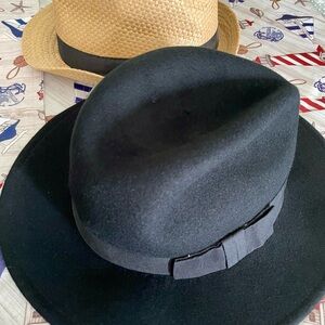 Black and Tan Fedora Hats